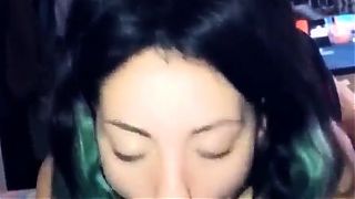 Hot amateur asian girl get a big cock